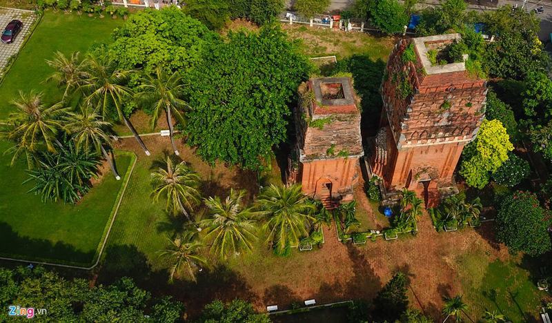 Aerial view of the Quy Nhon Twin Towers