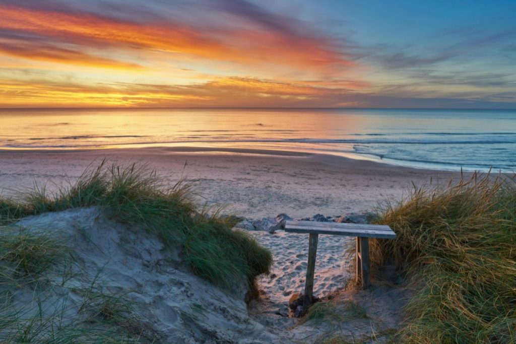 Sunrise or sunset at Sa Huynh Star Beach