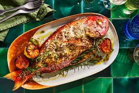 Grilled fish and local dishes