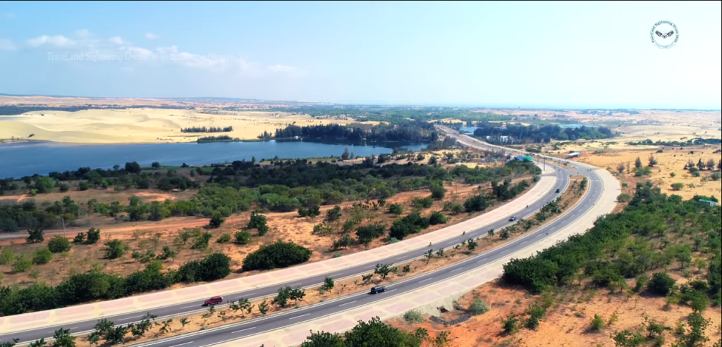 Aerial view of Bau Trang