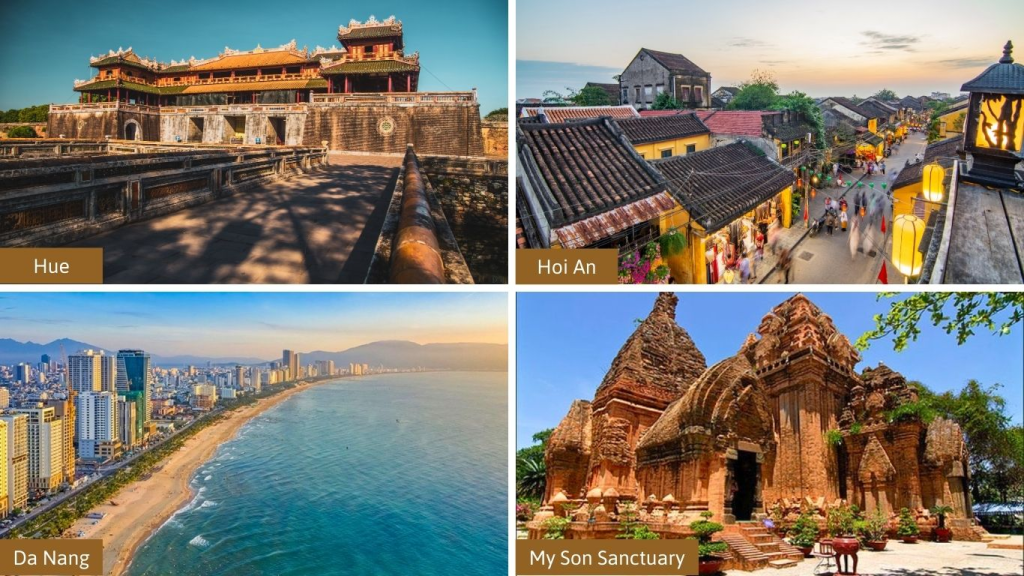 Central Vietnam travel collage