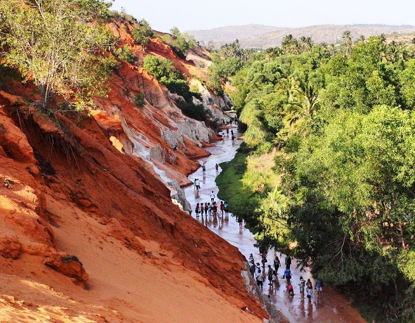 Fairy Stream with colorful rock formations