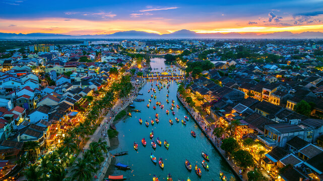 Hoi An Ancient Town aerial view
